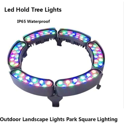 Tree Light IP65 Waterproof Outdoor Landscape Lights Garden Spotlight Post Light Pillar Lights Rgb Colorful DMX512 RGBW 48W 60W