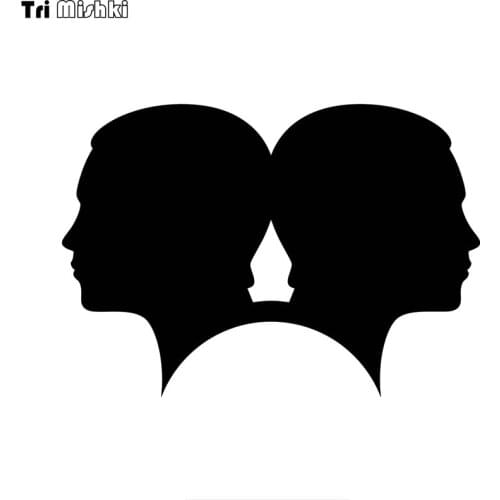 Tri mishki HZX1354 zodiac signs Gemin sticker Vinyl Decals Waterproof sticker on Car Body Rear Window