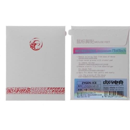 1 Pack Esports Tiger ICE Mouse Skates Feet for ZYGEN NP-01 Mouse Glides G88D