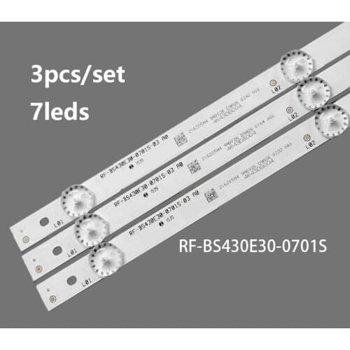 3pcs/lot 7lamps LED Backlight Strip for RF-BS430E30-0701S-03 new