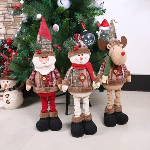 3pcsMerry Christmas Decorations For Home Pendants Gift Xmas Noel Happy New Year 2021 Christmas Tree Ornaments Hanging Doll Craft