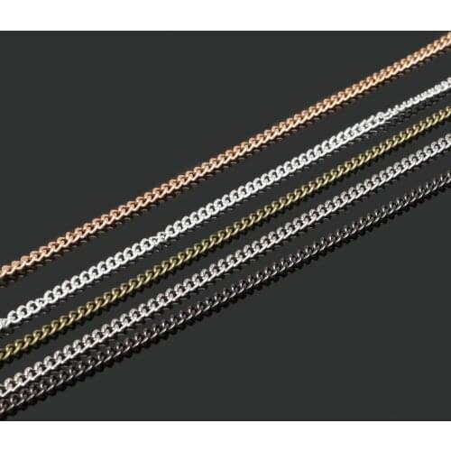 3x2mm High Quality 5m/lot Silver Plated Cable Open Link Chain Findings For DIY Necklaces Bracelets Jewelry Making