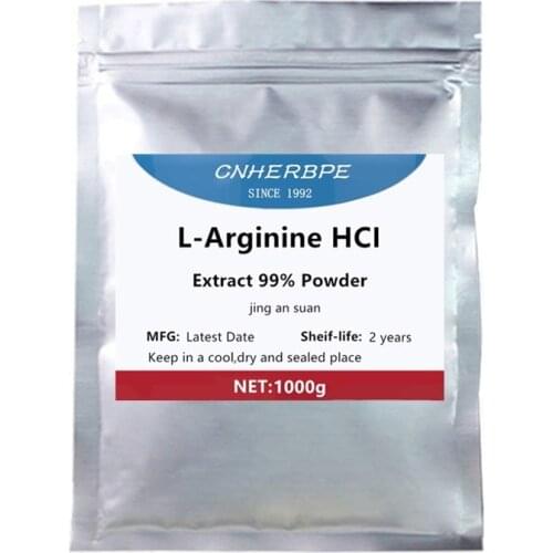 50-1000gPremium99% L-Arginine HCI Powder,Jinansuan,Enhance Mens Ability,Muscle Growth,Essential Amino Acids Supplements for All