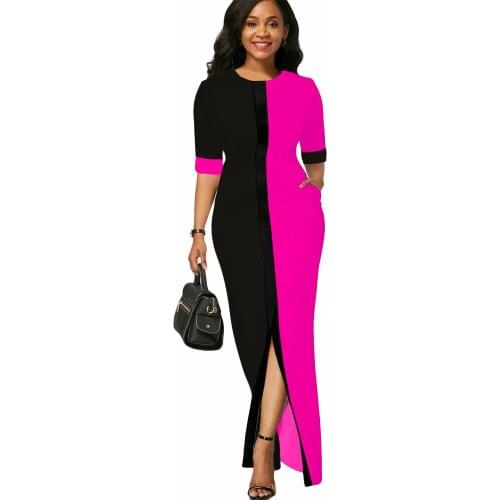 African Dresses for Women 2021 Summer African Women Short Sleeve Long Dress African Clothes for Women