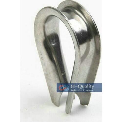 Free Shipping Wholesale High Quality Heavy Duty Stainless Steel 304 DIN6899 Wire Rope Cable Thimbles M5
