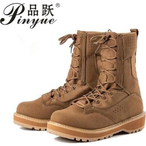 Plus Size 46 Brand Designer Tactical Desert Combat Military Work Boots Men Special Force Shoes Snow Outdoor Male Tracking Mens