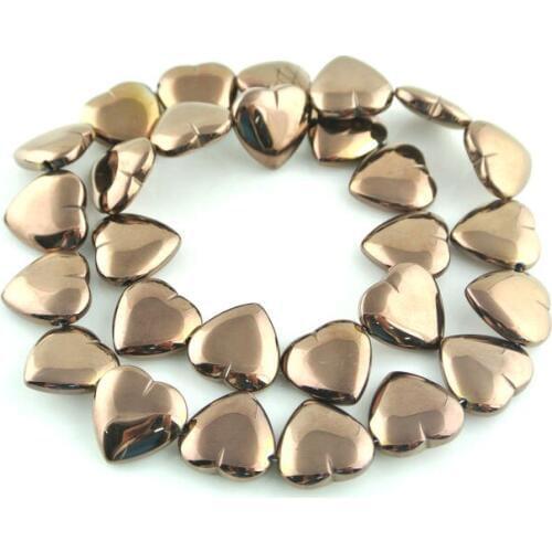 High Quality Jewelry Making Beads Hematite Heart Shape Strand Loose Beads For Bracelet Making Materials 5Pc/lot Free Shipping
