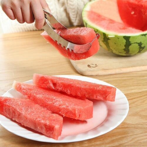 Fast shipping Watermelon cut slicer Melon Cutter Knife Fruit Segmentation Watermelon Corer Cantaloupe Cutting Seeder