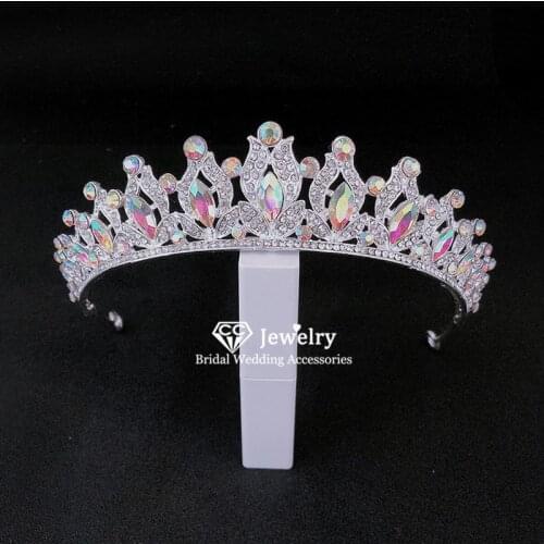 CC Hair Crown Hairband Headband Wedding Accessories for Women Bride Princess Party Headdress Jewelry Charms CZ Zirconia HG0288