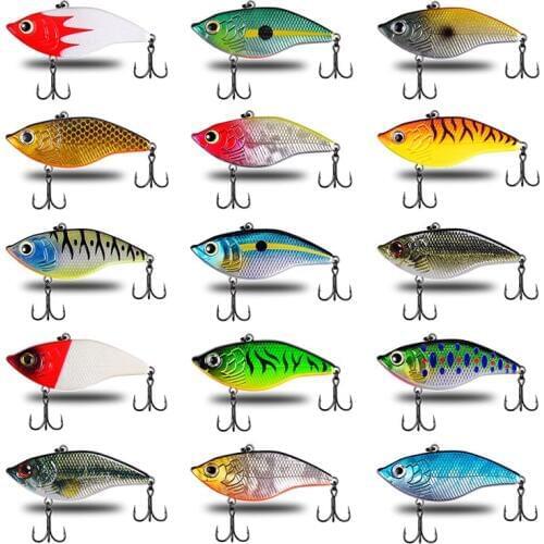 CF Lure Artificial Bait Sinking Bait VIB Shaking Fishing Lure 50mm 14g 1pcs