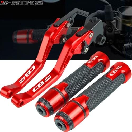 For Honda CB400 CB 400 1992 1993 1994 1995 1996-1998 Motorcycle Accessories Extendable Brake Clutch Levers Handlebar Hand Grips