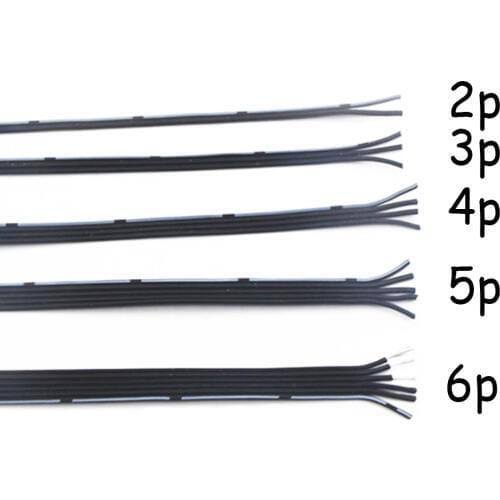 Extra soft silicone Line 2P 4P 5P Parallel Cable Model Battery Power Cord -60~200 Degree 600V High Temperature Parallel Wire