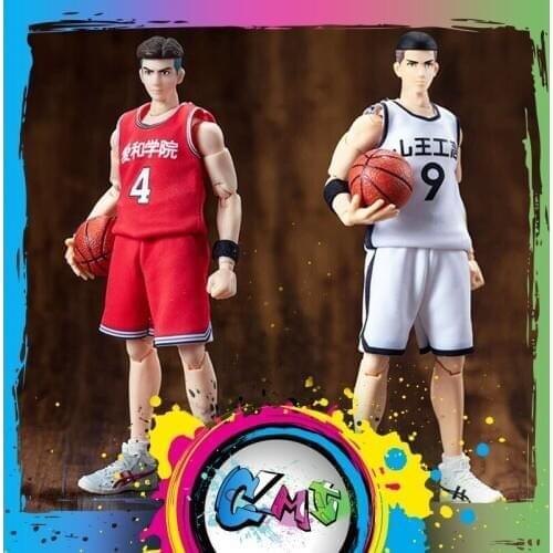 CMT Instock Dasin Model Slam Dunk AIWA #4 Moroboshi Dai Akita SANNOH #9 Sawakita Eiji S.H.F PVC Action Figure