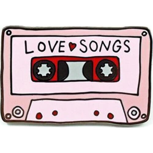 Cassette tape Retro Music Enamel Pin Badge