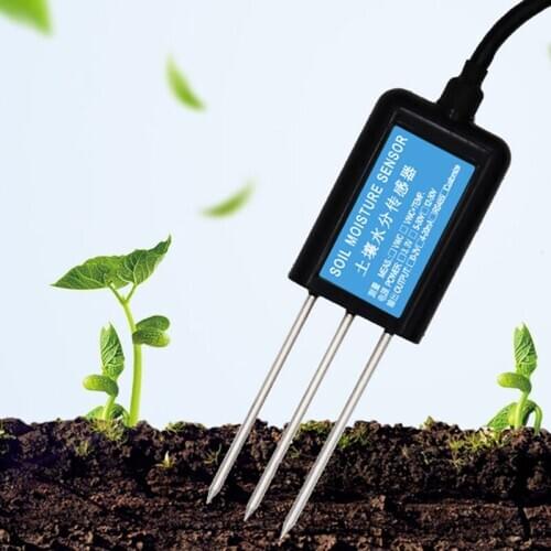 2 In 1 Hygrometer Soil Moisture Sensor Humidity Temperature Sensor Electrical Conductivity Soil Tester Output Moisture Meter