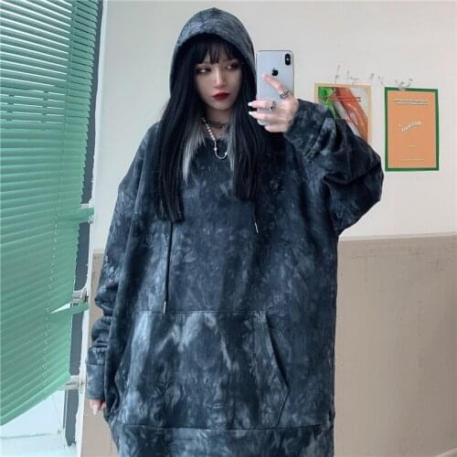 2021 New Autumn And Winter Tie-dye Hoodie Hooded Wild Loose Fashion Casual Retro Harajuku Street Style Men And Women Hoodie