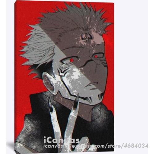Yuji Itadori Sukuna Jujutsu Kaisen Anime Home Decor Canvas Wall Art Decoration Prints Dorm Living Room Bedroom Poster Painting
