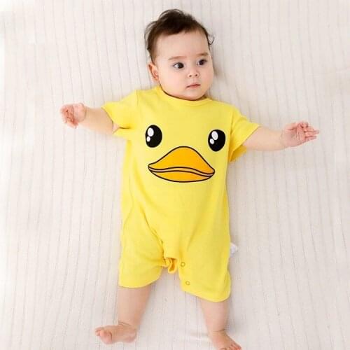 Disney Baby Rompers Baby Boy Clothes Girls Clothing Newborn Infant Jumpsuit Outfits Cartoon Duck Onesies Baby Clothes