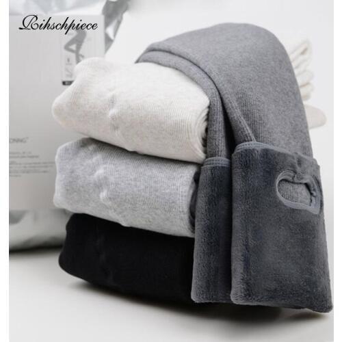 Rihschpiece Winter Velvet Warm Leggings Women Thick High Waist Slim Leggins Pants Plus Size Stretch Women Legging RZF1648