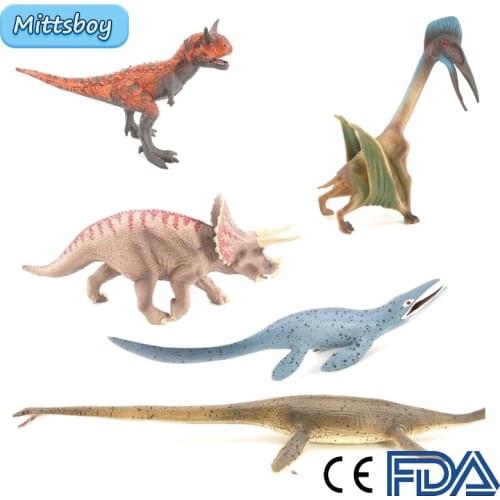 Simulation Dinosaur Figures Model Spinosaurus Tyrannosaurus Liopleurodon Solid Static Child Toy Gift Brain Game Educational Toys