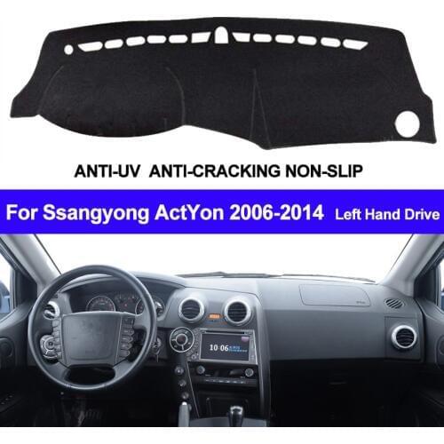 Car Dashboard Cover Dashmat For Ssangyong ActYon 2006 2007 2008 2009 2010 2011 2012 2013 2014 Auto Sun Shade Dash Board Cover