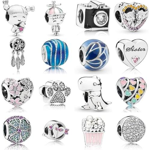 Free Shipping 100% 925 Sterling Silver Girl With Pigtails Charm Fit Pandora Bracelet Propeller Hat Boy Charm Bead DIY Jewelry