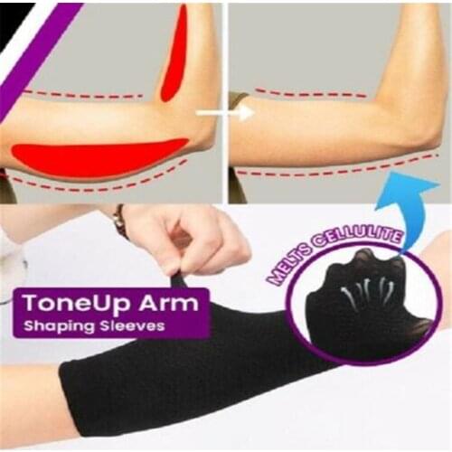 New Elastic Compression Arm Shaper Sleeves Slimming Top Arm Wraps Tone Up Arm Belt Shaping Taping Massage For Women