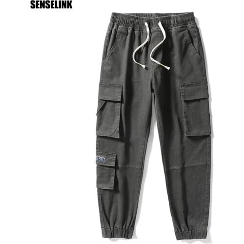 2021 New Spring Summer Loose Mens Brand Korean Casual Fashion Jeans Pants High Quality Classic Trousers Denim Pants