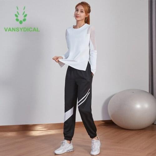 New Women Running Sports Suit Stripe Workout Yoga Set Gym Clothing 2pcs/set Outdoor Fitness Training Jogging Sportswear Outfit