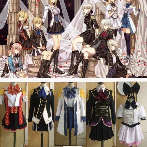 New Anime fate grand order Saber Cosplay Costume custom made