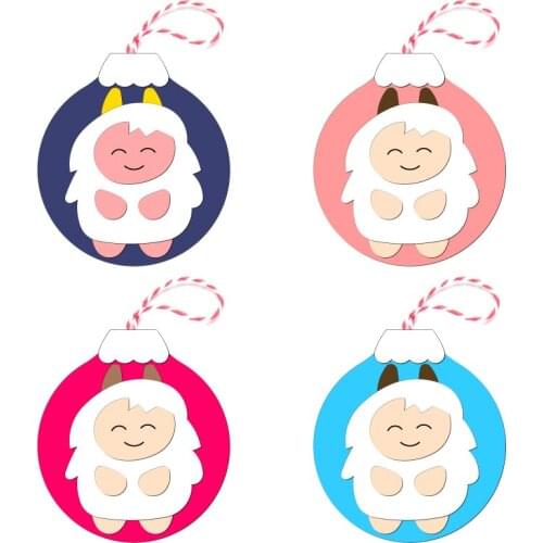 New Christmas, pendant Wooden die Scrapbooking C-739 Cutting Dies Multiple sizes