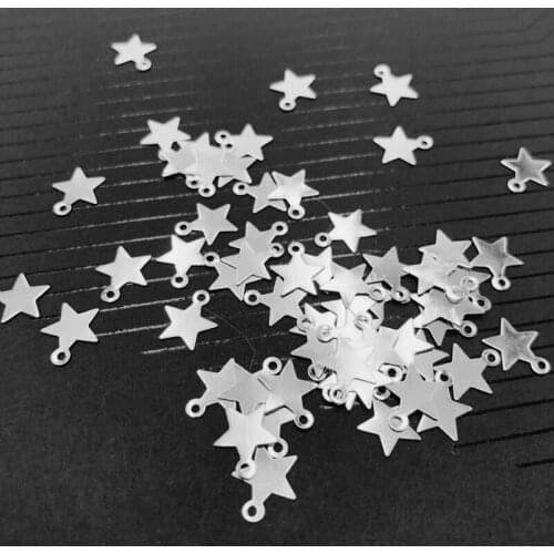 Wholesale 100 pcs five star shape alloy pendant fit DIY Charm fashion Bracelet Necklace jewelry accessories