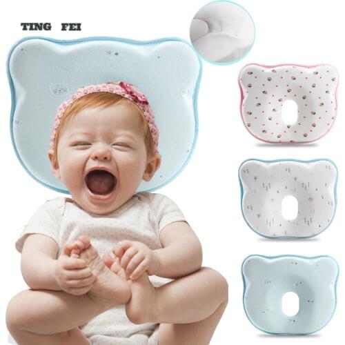 Head Shaping Baby Nursing Pillow Anti Roll Memory Foam Pillow Prevent Flat Head Neck Support Newborn Sleeping Cushion