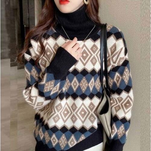 Pullover Women Sweaters 2021 Autumn Winter Tops Korean Slim Women Warm Pullover Knitted Sweater Jumper Soft Warm Pull Femme