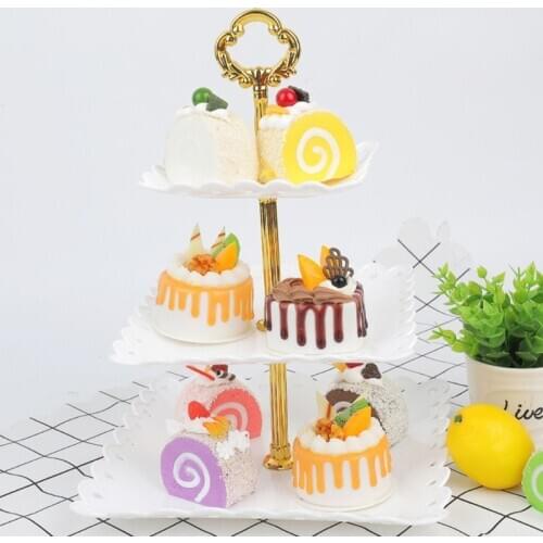 Detachable Cake Stand Wedding Birthday Party 3 Tier Pastry Cupcake Fruit Plate M68E