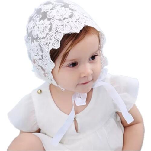 Baby Girl Lace Hat Infant Summer Cap Lovely Princess Floral Bonnet Toddler Photography Props Lovely Lace Beanie For Babies