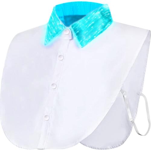 Fashion Changeable Led Color Detachable Collars Half Shirts False Collar Women Elegant For Decoration