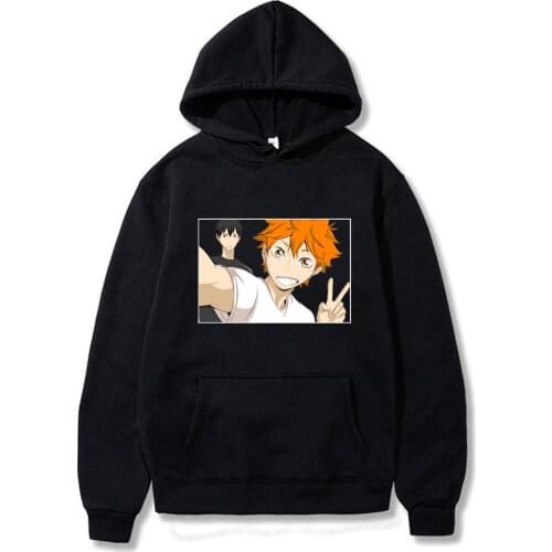 2020 Japan Anime Oya Hoodies Unisex Kuroo Cartoon Manga Shoyo Volleyball Creative Male Streetwear Sweatshirt