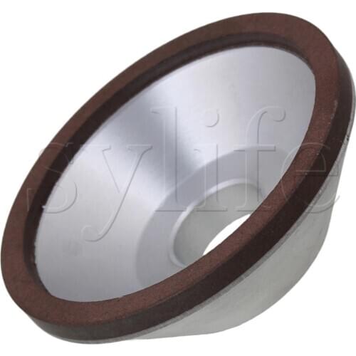 100mm OD 5mm Diamond Width Bowl Cup Shape Grinding Wheel Grinder 180 Grit