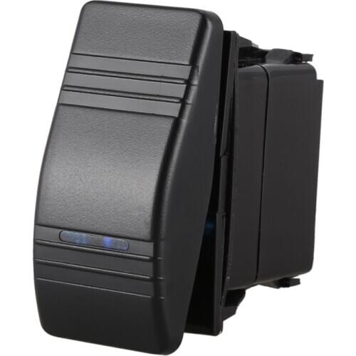 12V 20A Car Boat Rocker LED Light Illuminated SPST ON-OFF Switch Waterproof