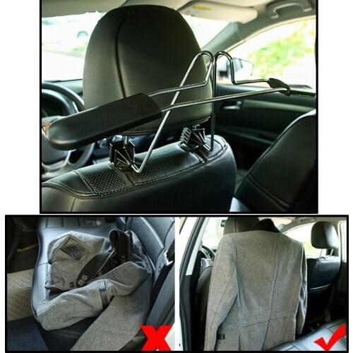 Automobile Stainless Steel Hanger, Car Seat Headrest, Coat Hanger, Retractable, Car Suit Hanger, Car Storage Rack, High-quality