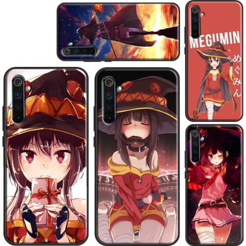 Megumin Konosuba Anime For OnePlus 9 9Pro 7 8 8Pro 8T 9R Case For Realme 8 7 6 Pro Q3 C3 C11 C15 C21 GT Neo Cover