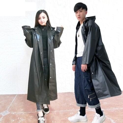 Women Raincoat Men Black Rain Clothes covers Impermeable Rainwear Capa de chuva chubasquero Poncho Waterproof Hooded Rain Coat