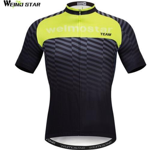 Weimostar Summer Short Sleeve Cycling Jersey Men Maillot Ciclismo Road Bike Jersey MTB Bicycle Shirt Breathable Cycling Clothing