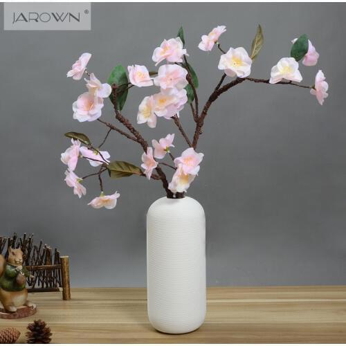 Artificial Flower Cherry Blossom Vivid Fake Sakura Flores Real touch Latex Petals Handmade For Wedding Party Table Decoration
