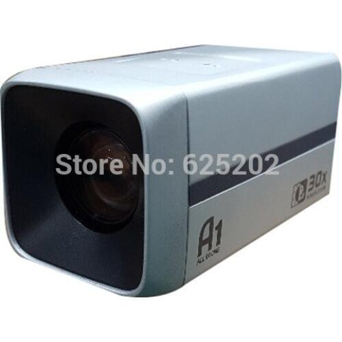 AHD Zoom Box Camera 960P 1.3MP 30X Optical Zoom OSD Function RS485 Control