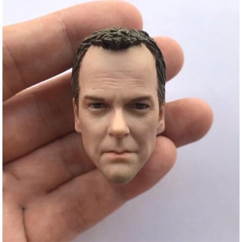 Hot Sales I/6th Man Male Head Sculpture 24 Hours of American TV Series Jack Bauer For Mostly 12 inch Doll Action Figures
