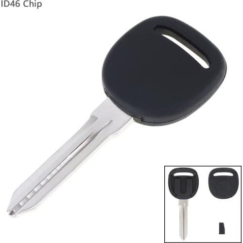 Durable Straight Plate Transponder Ignition Key Uncut Blade and Blank ID46 Chip for Chevrolet Convenient Car Key Accessory