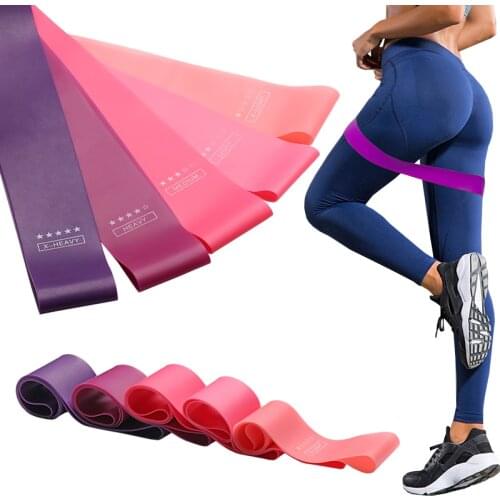 Training Fitness Gum Exercise Gym Strength Resistance Bands Pilates Sport Rubber Fitness Mini Bands Crossfit Workout Equipment