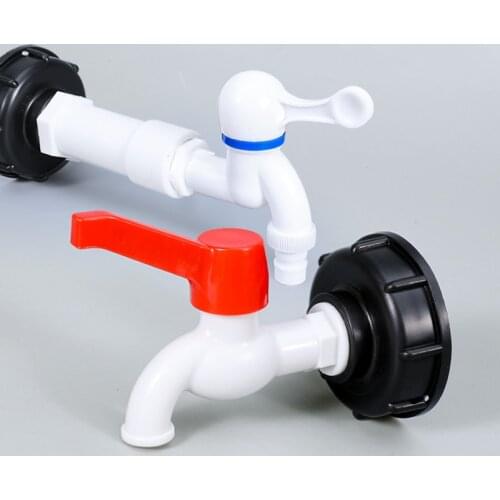 S60*6 Coarse Thread IBC Tank Adapter Plastic Water Tank Connector Watering Tool Irrigation Valve Fittings